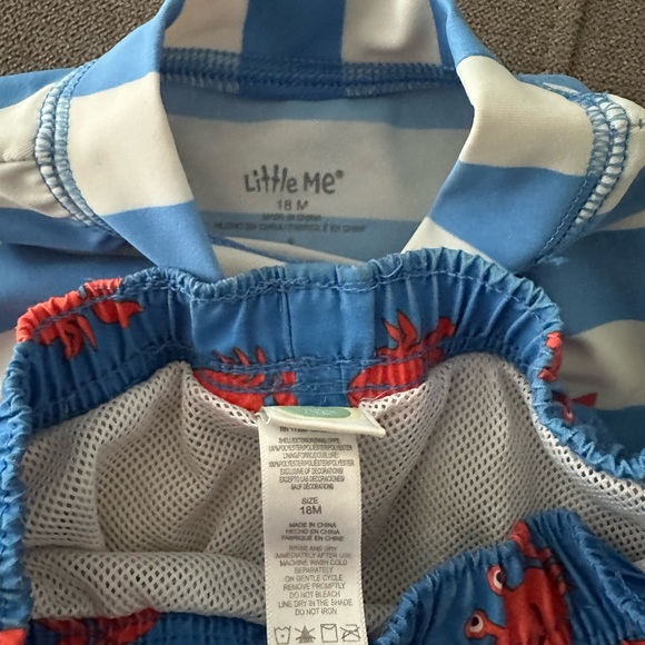 LITTLE ME & OLD NAVY Swim Set.  Size Baby 18-24 - Picture 3 of 5